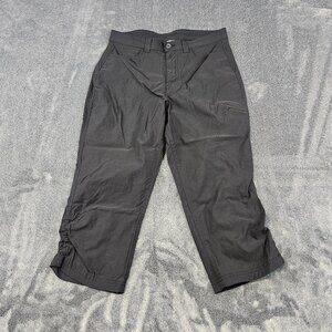 Eddie Bauer Women’s Size 10 Cropped Cargo Pants Black Stretch Hiking Outdoor